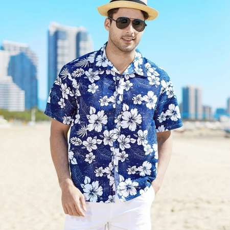 Camisa Havaiana Masculina...