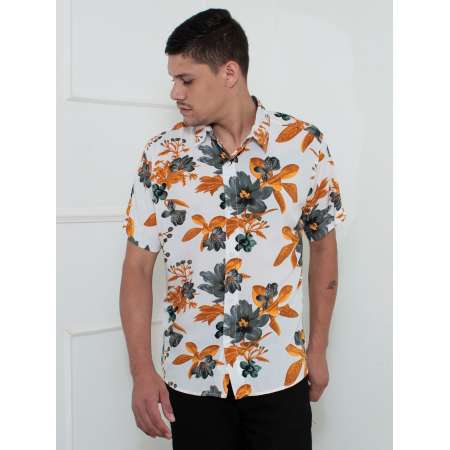 Camisa Havaiana Masculina...