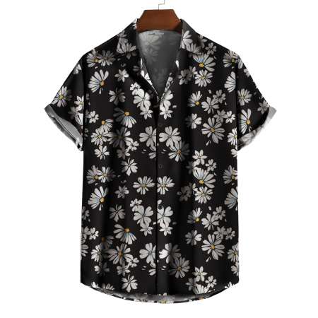 Camisa Florida Masculina De...