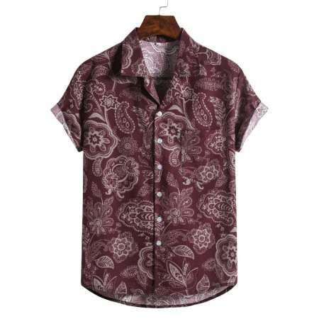 Camisa Floral Masculina...