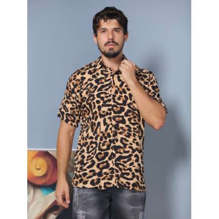 Camisa Estampada Masculina...