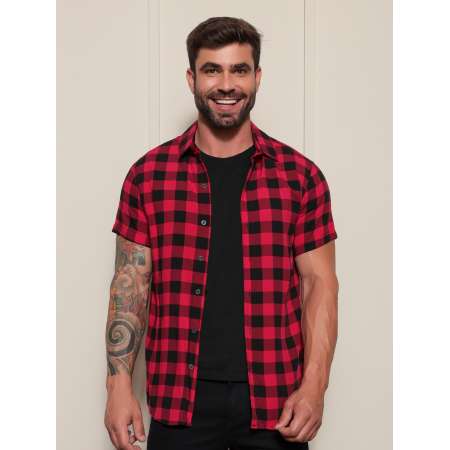 Camisa Xadrez Masculina...