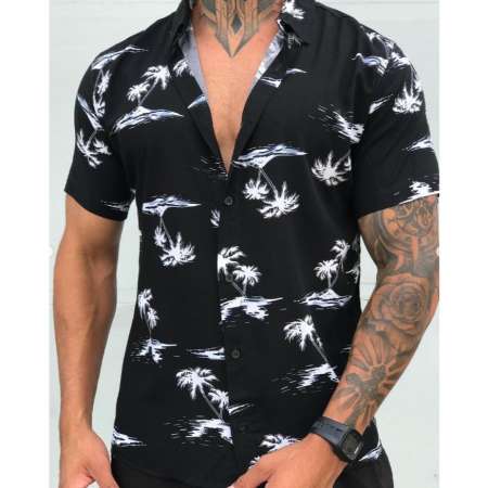 Camisa Estampada Masculina...