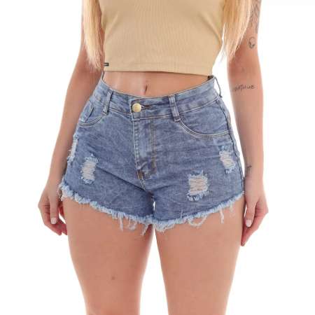 Short jeans Feminino Casual...