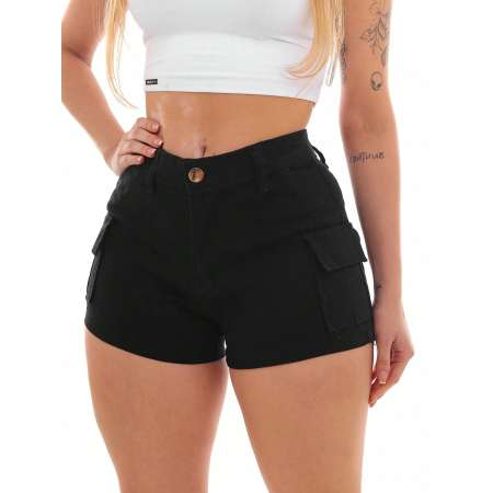 Short Feminino Cargo De...