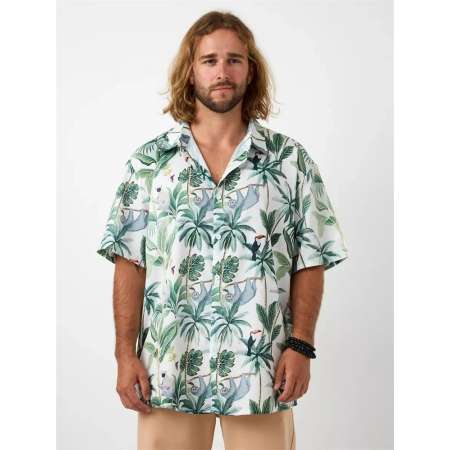 Camisa Havaiana Masculina...