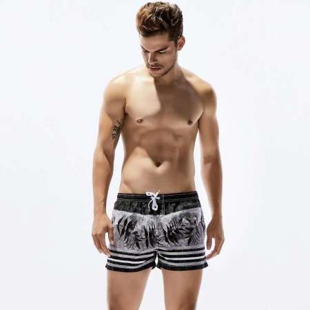 Shorts Esportivos Masculinos Com Estampa Casual Estilo Louis