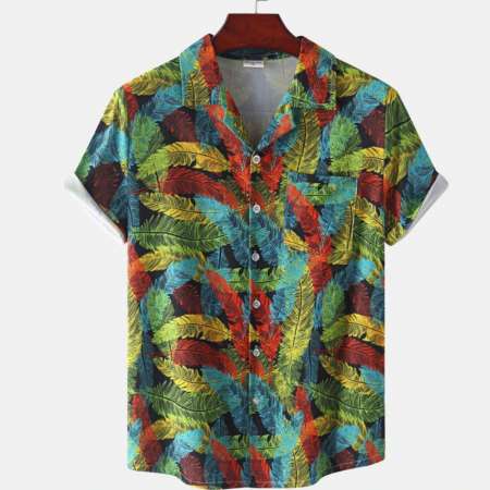 Camisa Havaiana Masculina...