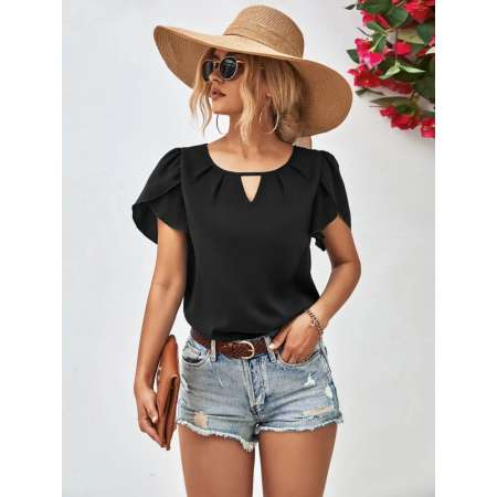 Blusa De Verão Com Manga...