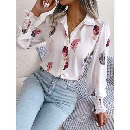 Camisa Estampada Feminina...